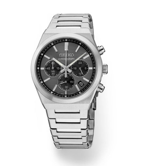 Essentials SS Quartz Chronograph Gray Dial Main image