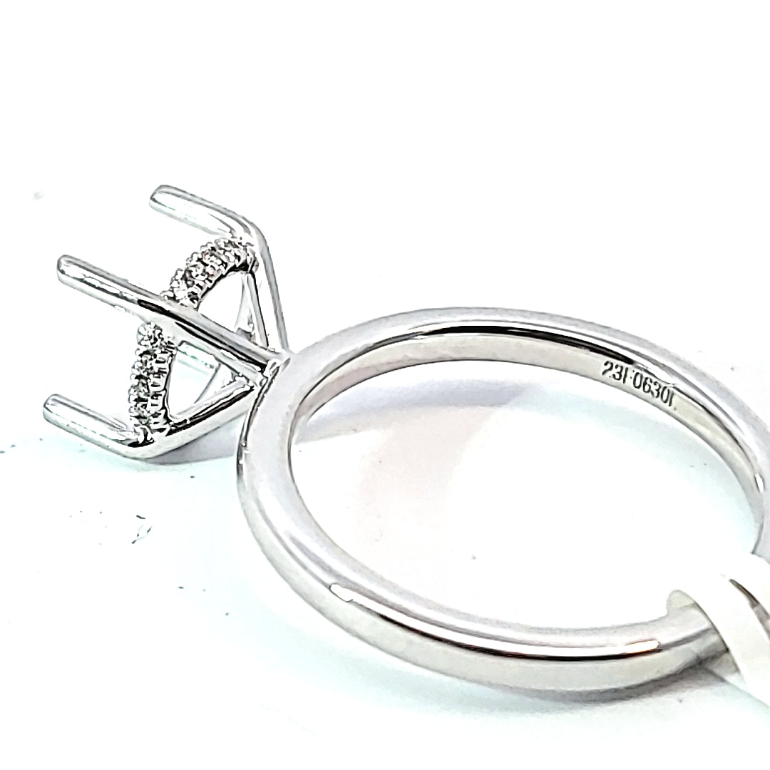 Flyerfit 14k Wg 0.06ctw Diamond Semi-Mount JID#23F0630L Secondary image