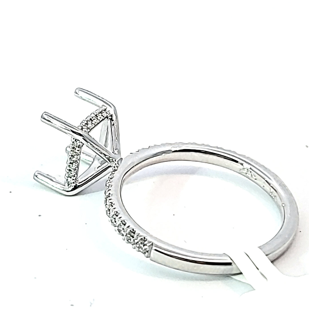 Flyerfit 14k Wg 0.27ctw Diamond Semi-Mount JID#23F0633L Main image