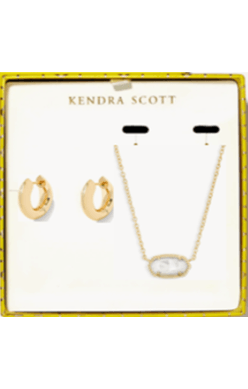 Elisa Mikki Gift Set in Gold Ivory MOP by Kendra Scott (plated over brass) Main image