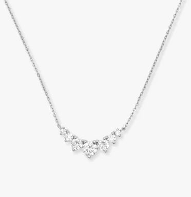 Silver Plated Over Brass Not Your Basic Mulit Stone Pendant Necklace in CZ by Melinda Maria Main image