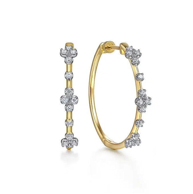 14K YG .49cttw Diamond Prong Set 30mm Round Classic Hoop Earrings by Gabriel NY
Serial No. S2036110 Main image