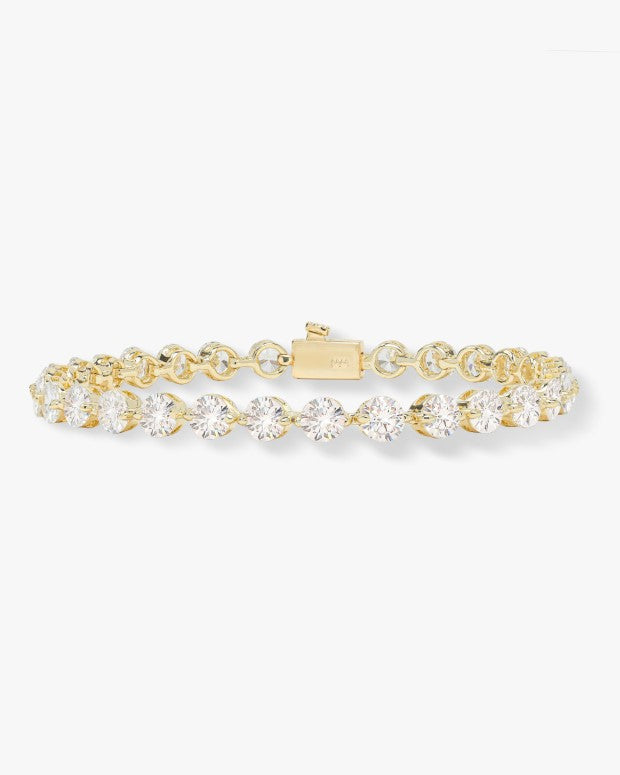 18K Gold Plated She's an Icon CZ Tennis Bracelet by Melinda Maria Main image