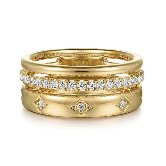 14K YG .30cttw Diamond Easy Stackable Ladies Ring by Gabriel NY

Serial No. S2035952
Size: 6.5 Main image