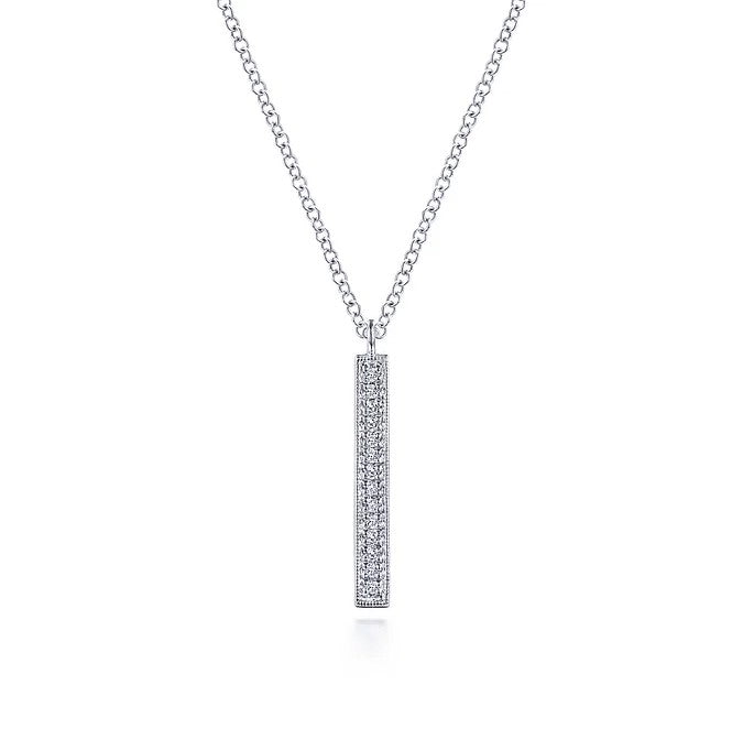 14K WG .07cttw Dia Bar Pendant Necklace by Gabriel NY

Serial No. S1994521 Main image