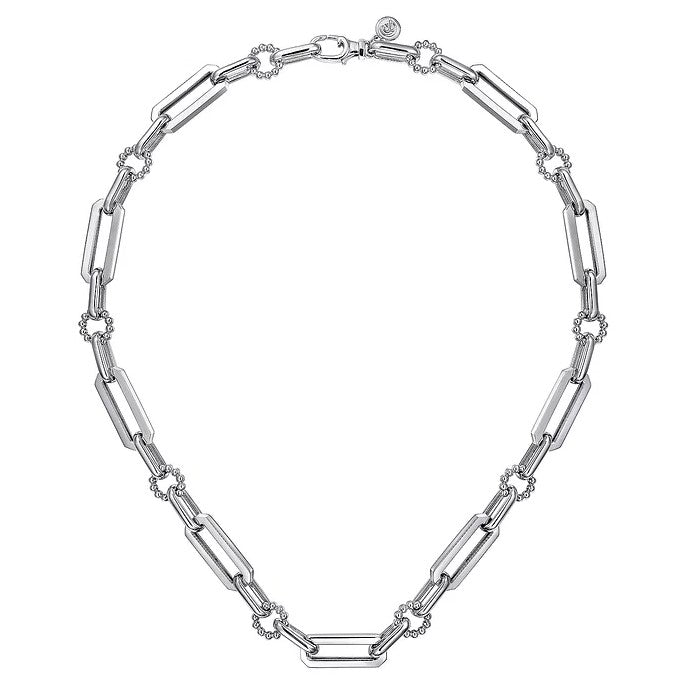 Sterling Silver 17" Bujukan Paperclip Chain by Gabriel NY

Serial No. S1918238