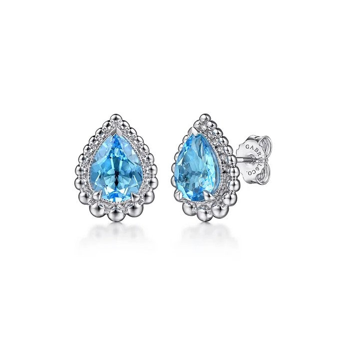 Sterling Silver 2.49cttw Blue Topaz Pear Shape Bujukan Studs by Gabriel NY

Serial No. S2038650
2 PS Swiss Blue Topaz = 2.49cttw