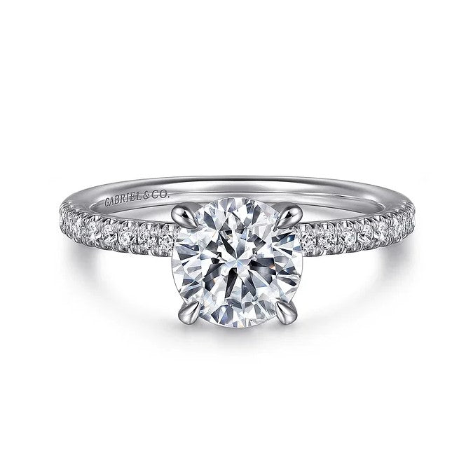 14K WG Stasia .21cttw Round Diamond Semi-Mount by Gabriel NY

Serial No. S1894430
CZ: 2.76ct (7.4mm) Main image