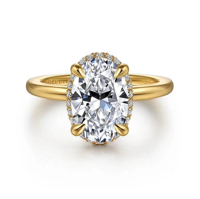 14K YG Bonnie .11cttw Dia Oval Hidden Halo Semi-Mount by Gabriel NY

Serial No. S1894427
CZ: 4.02ct (10.5 x 7mm)