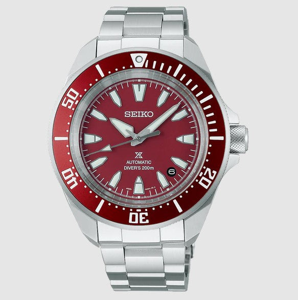 Prospex Diver Stainless Steel Automatic Red Dial