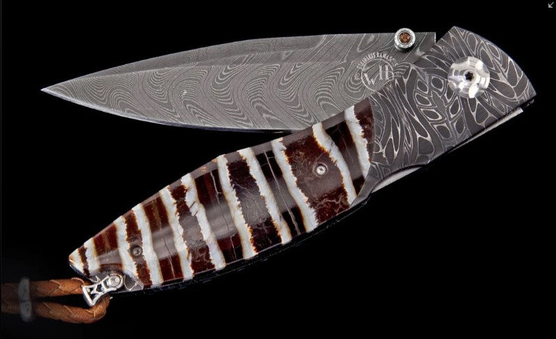 The Omni "Heritage" Damascus Pocket Knife by William Henry Main image