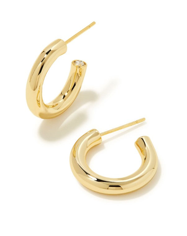 Colette Gold Plated Huggie Earrings by Kendra Scott Main image