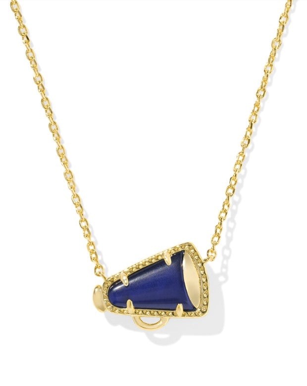Cheer Gold Short Pendant in Navy MOP by Kendra Scott (plated over brass) Main image