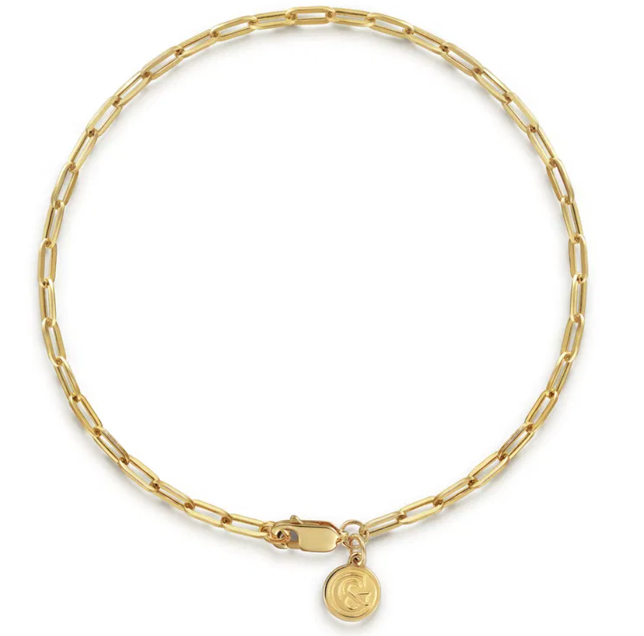 14K YG 2.3mm Paperclip Bracelet by Gabriel NY