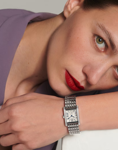Longines Mini DolceVita Ladies Watch with Silver Flinqué Dial