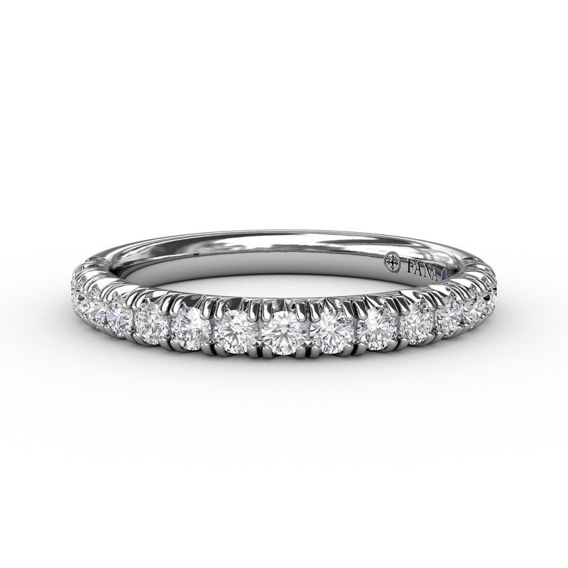 14K WG Diamond Modern Pave Anniversary Band by Fana Secondary image