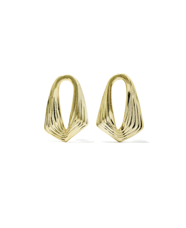 Gold Plated Kira Statement Earrings by Kendra Scott Main image