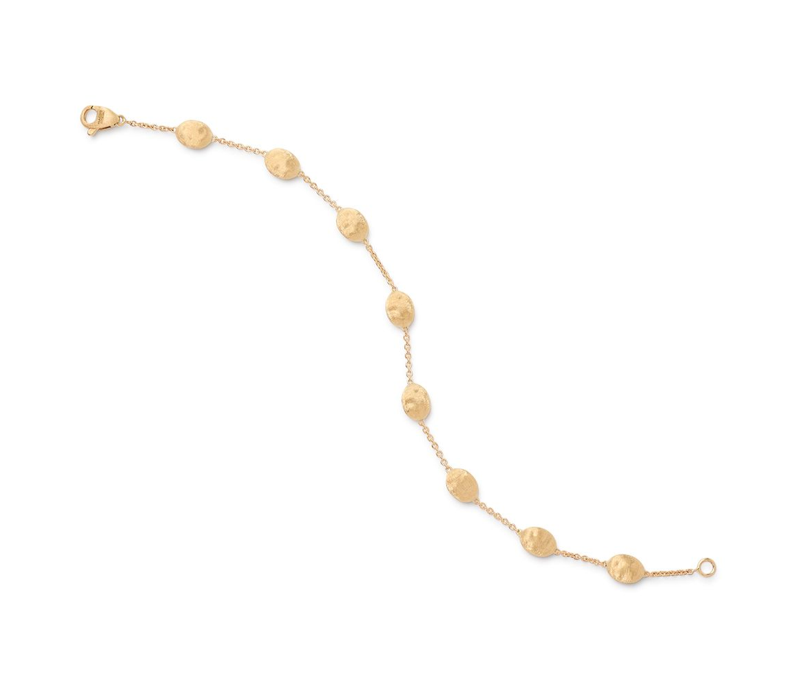 18K YG Siviglia Medium Bean Bracelet by Marco Bicego