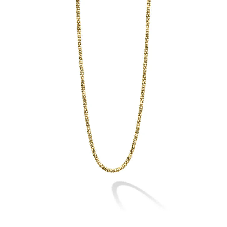 18K Anthem Caviar 2mm Chain Necklace by LAGOS Main image