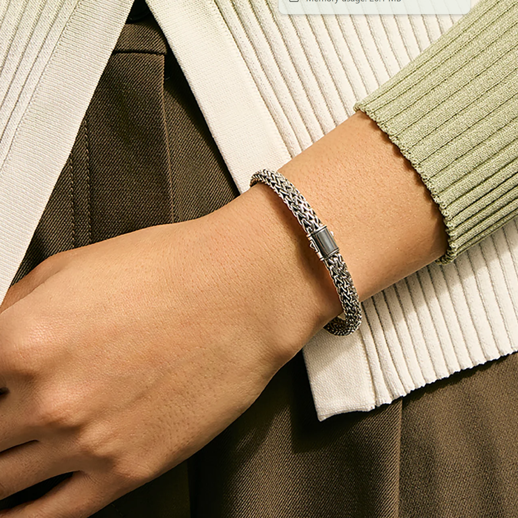 Sterling Silver Icon 6.5mm Bracelet