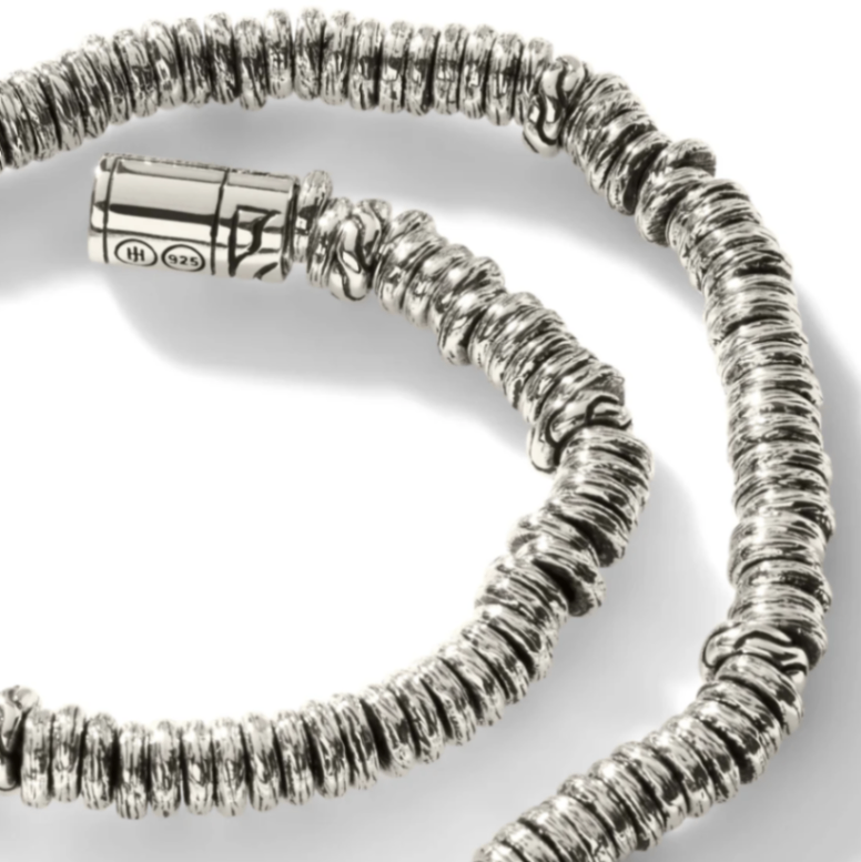 Sterling Silver Heishi 4mm Rondel Bracelet by John Hardy