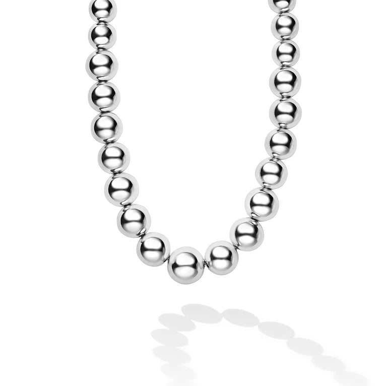 Sterling Silver Caviar Bubbly Graduated 6-12mm Necklace by LAGOS