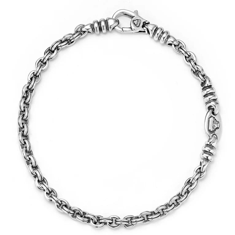 Sterling Silver Anthem 4mm Double Link Caviar Chain Bracelet by LAGOS