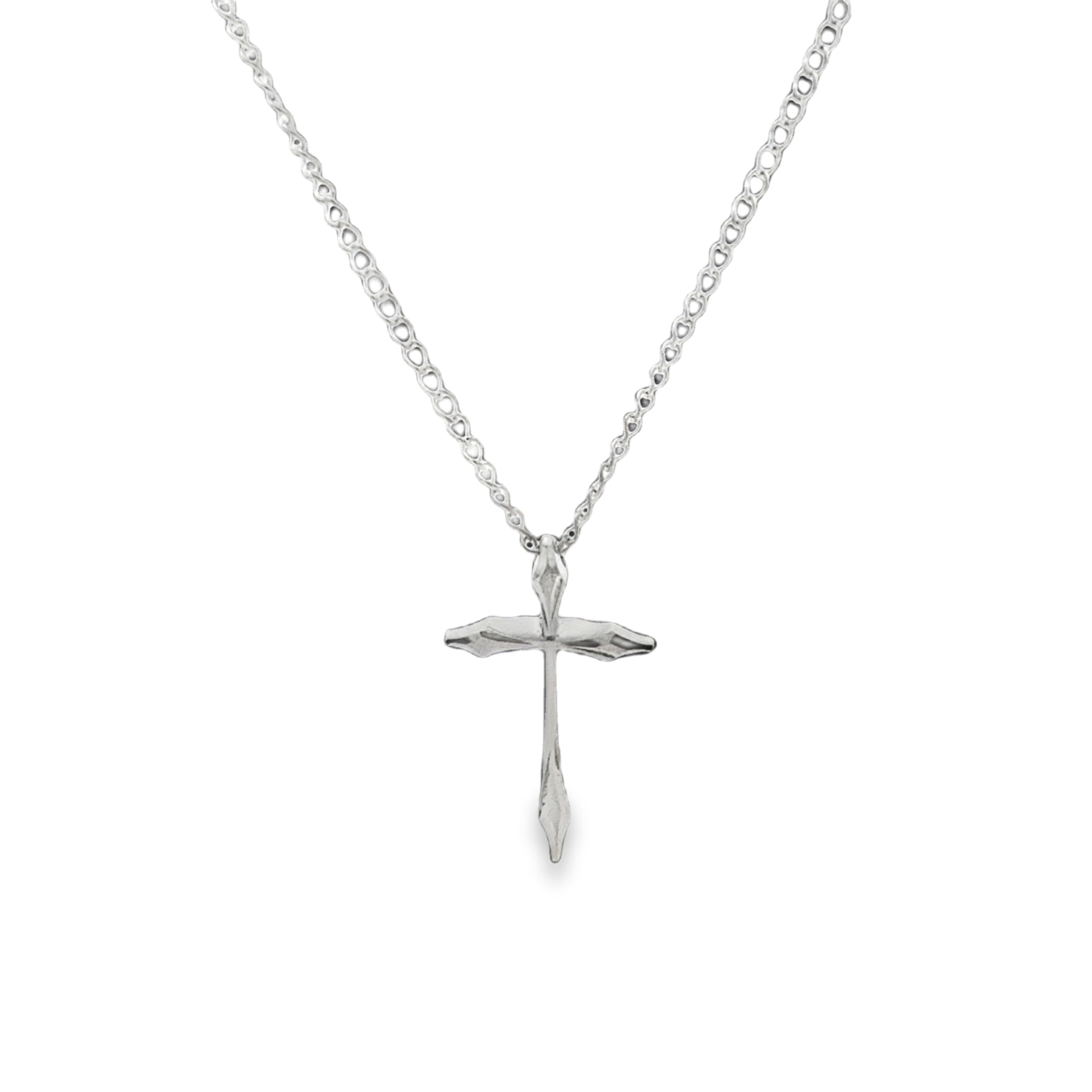 Sterling Silver Cross Pendant Necklace *Estate Item Sold as is, Final Sale*