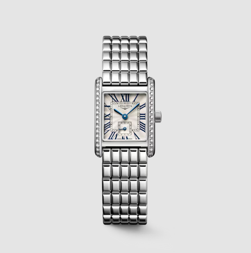 Longines Mini DolceVita Ladies Watch with Silver Flinqué Dial