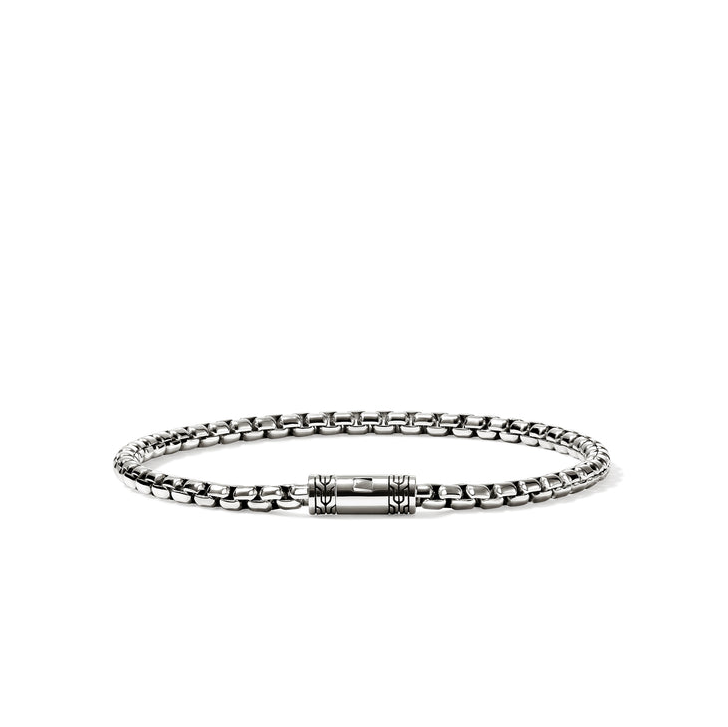 Sterling Silver 3.7mm Box Chain Bracelet by John Hardy, Large