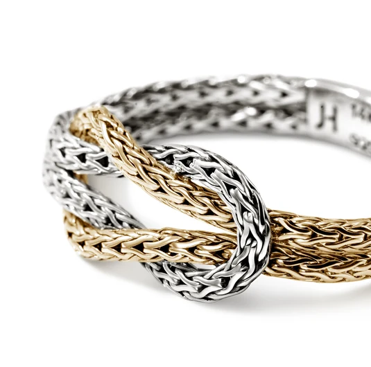 Sterling Silver & 14K Yellow Gold Love Knot Ring by John Hardy Secondary image
