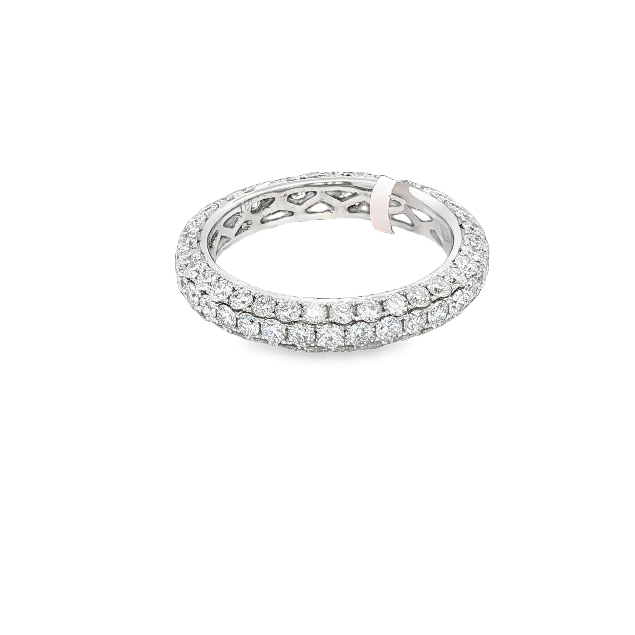 14K WG 2cttw Round Diamond Eternity Band