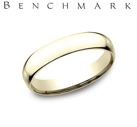 14K YG 4mm Super Light Comfort Fit Polished Band by Benchmark Main image