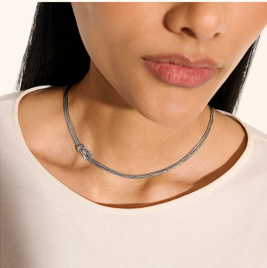 Sterling Silver Love Knot Chain Necklace by John Hardy