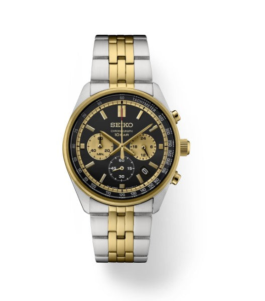 Essentials SS TT Chronograph Black Dial