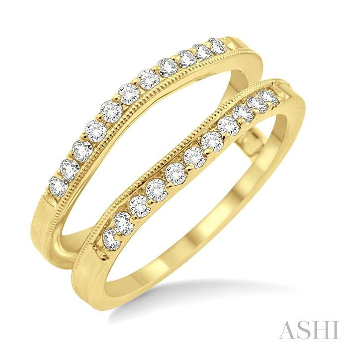 14K YG 1/3cttw Diamond Contour Ring Insert