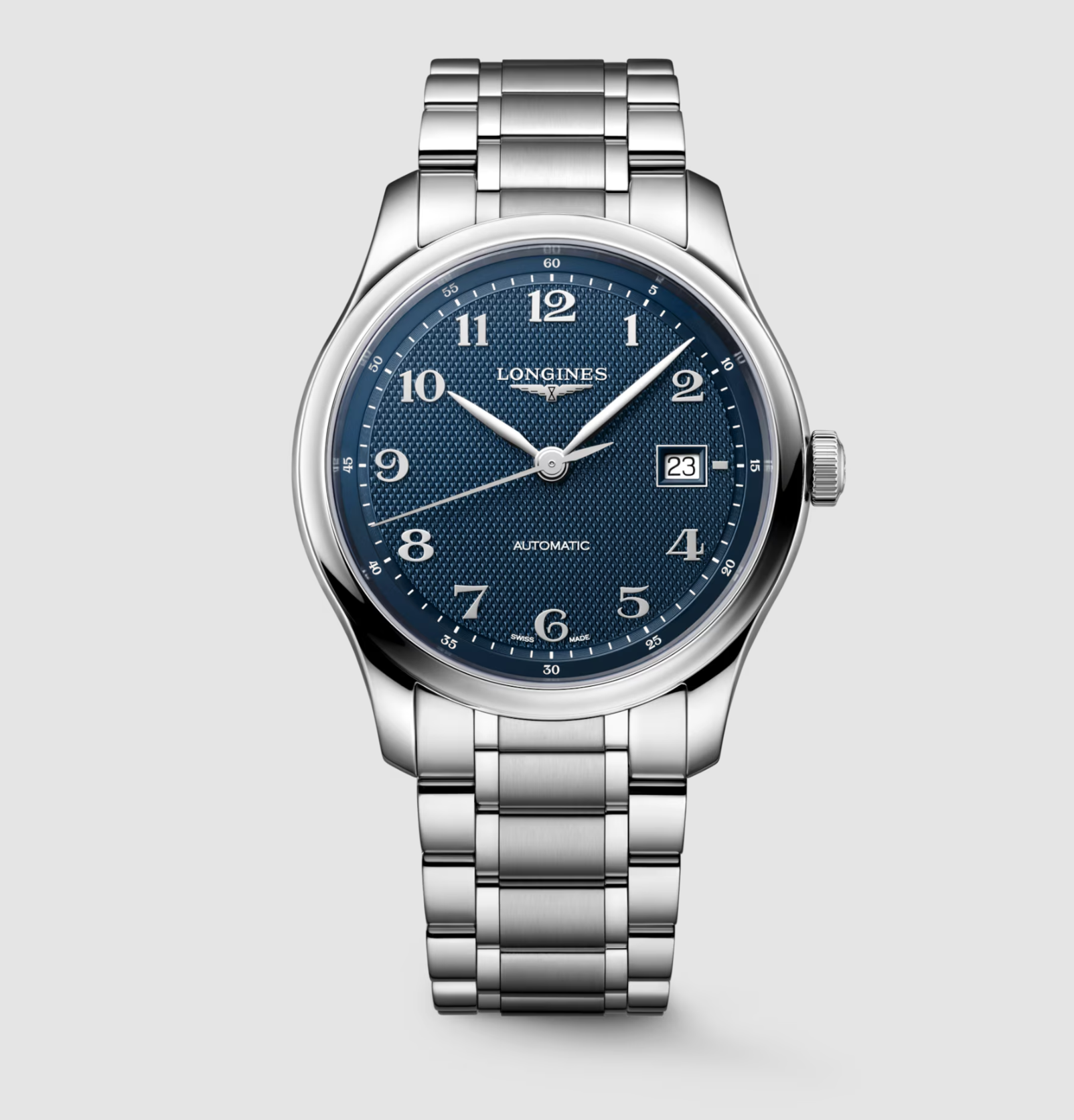 Longines Master 41mm Watch with Blue Barleycorn Dial Main image