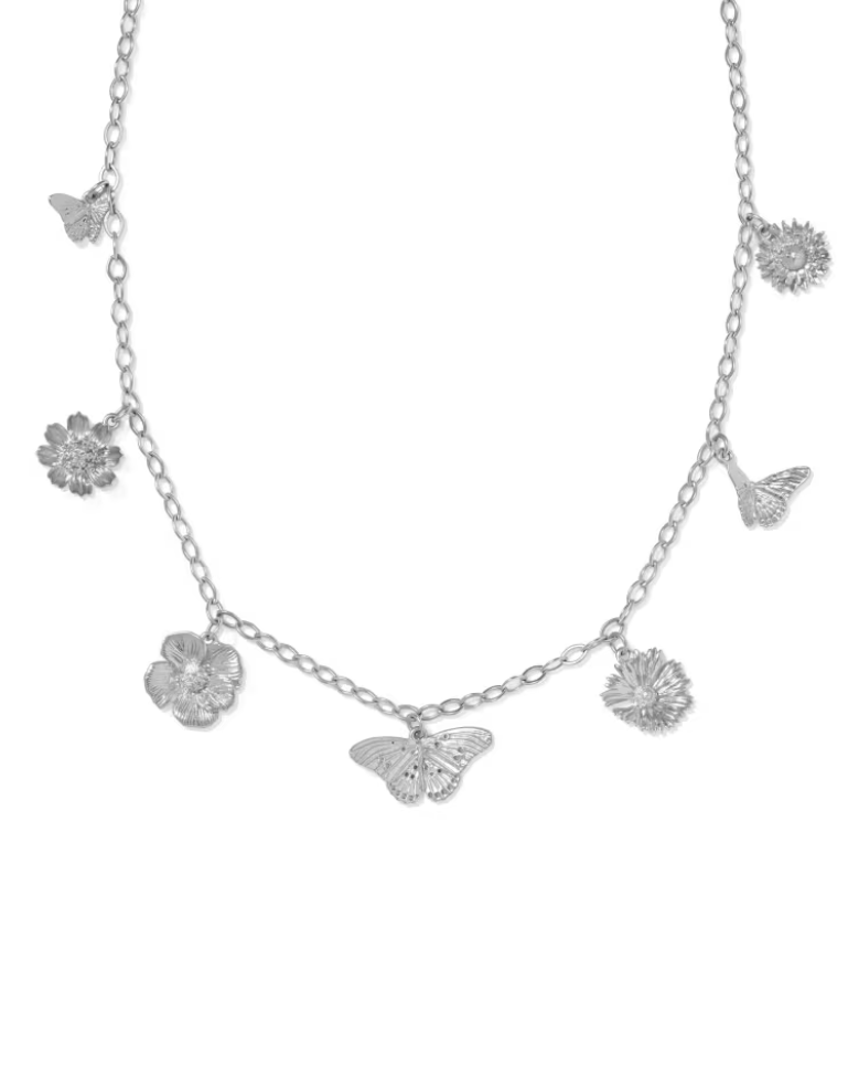 Vintage Silver Plated Cailey Charm Necklace by Kendra Scott Main image