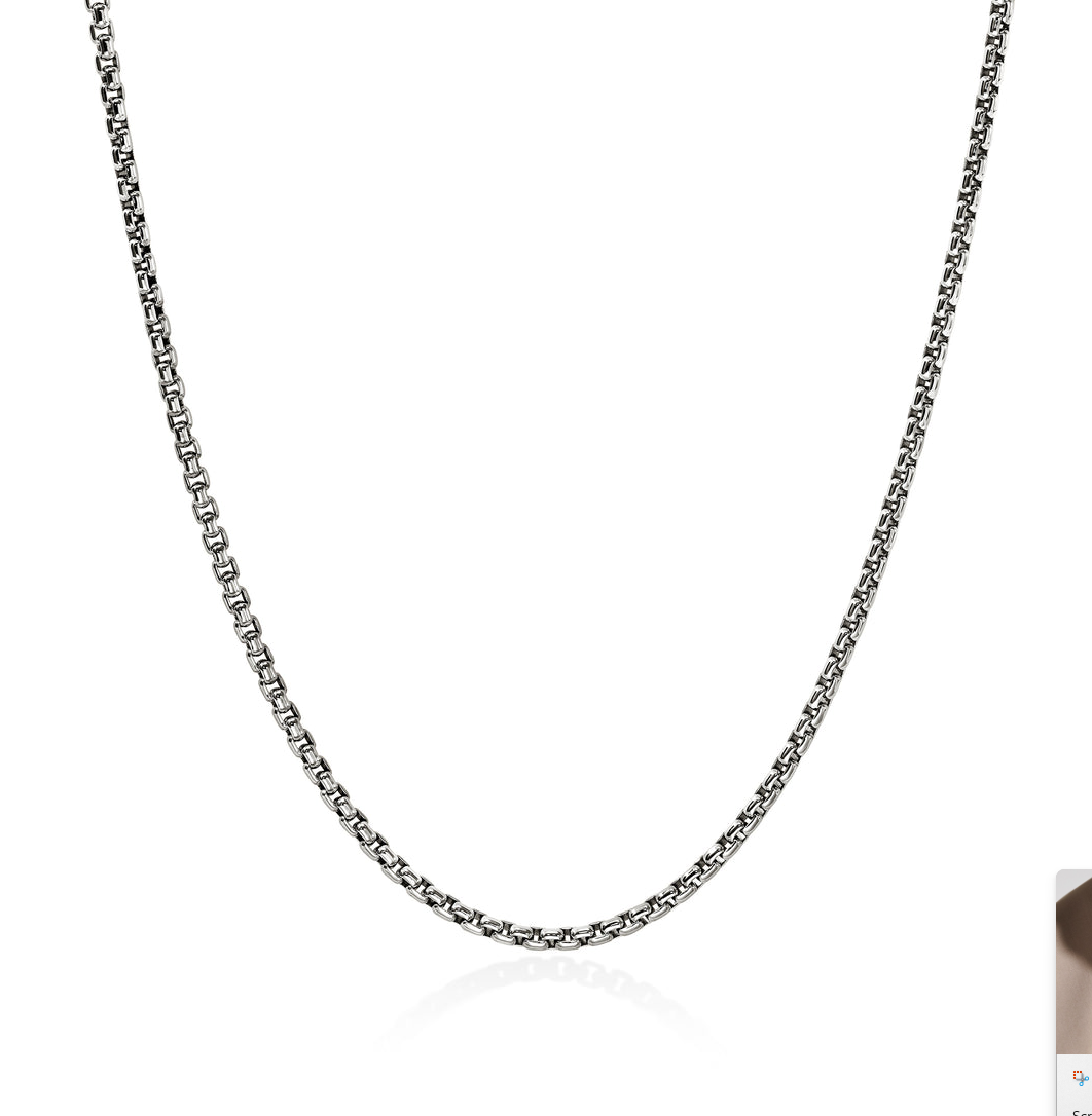 Sterling Silver 2.7mm Box Chain, 22" by John Hardy