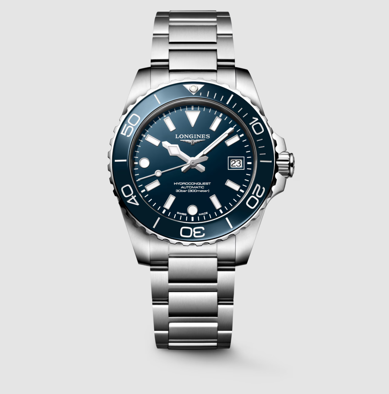 Longines HydroConquest 39mm Watch with Blue Dial & Bezel Main image