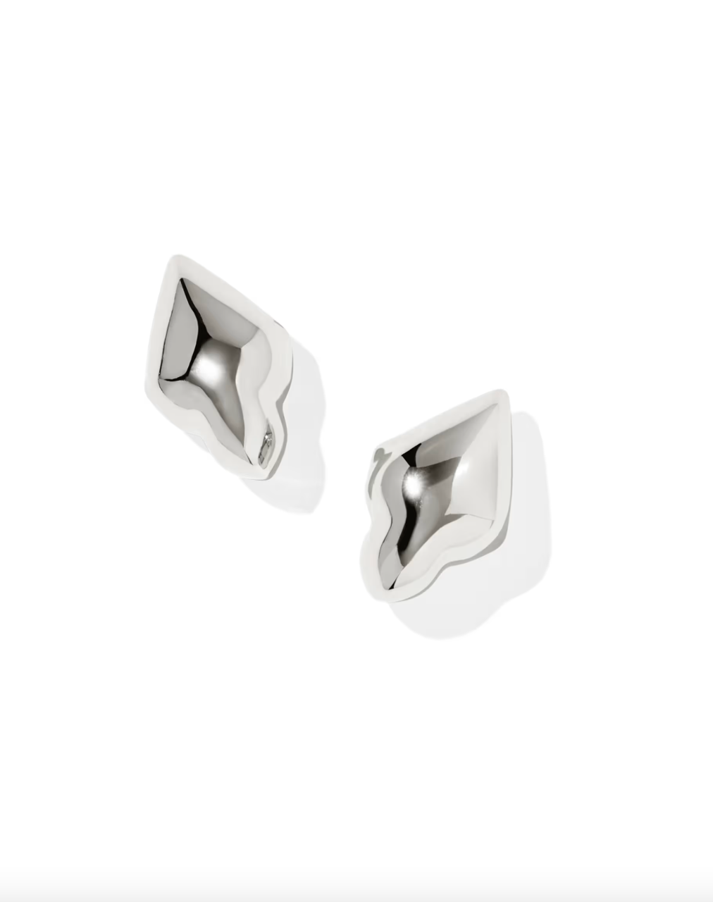 Adeline Rhodium Plated Metal Stud Earrings by Kendra Scott