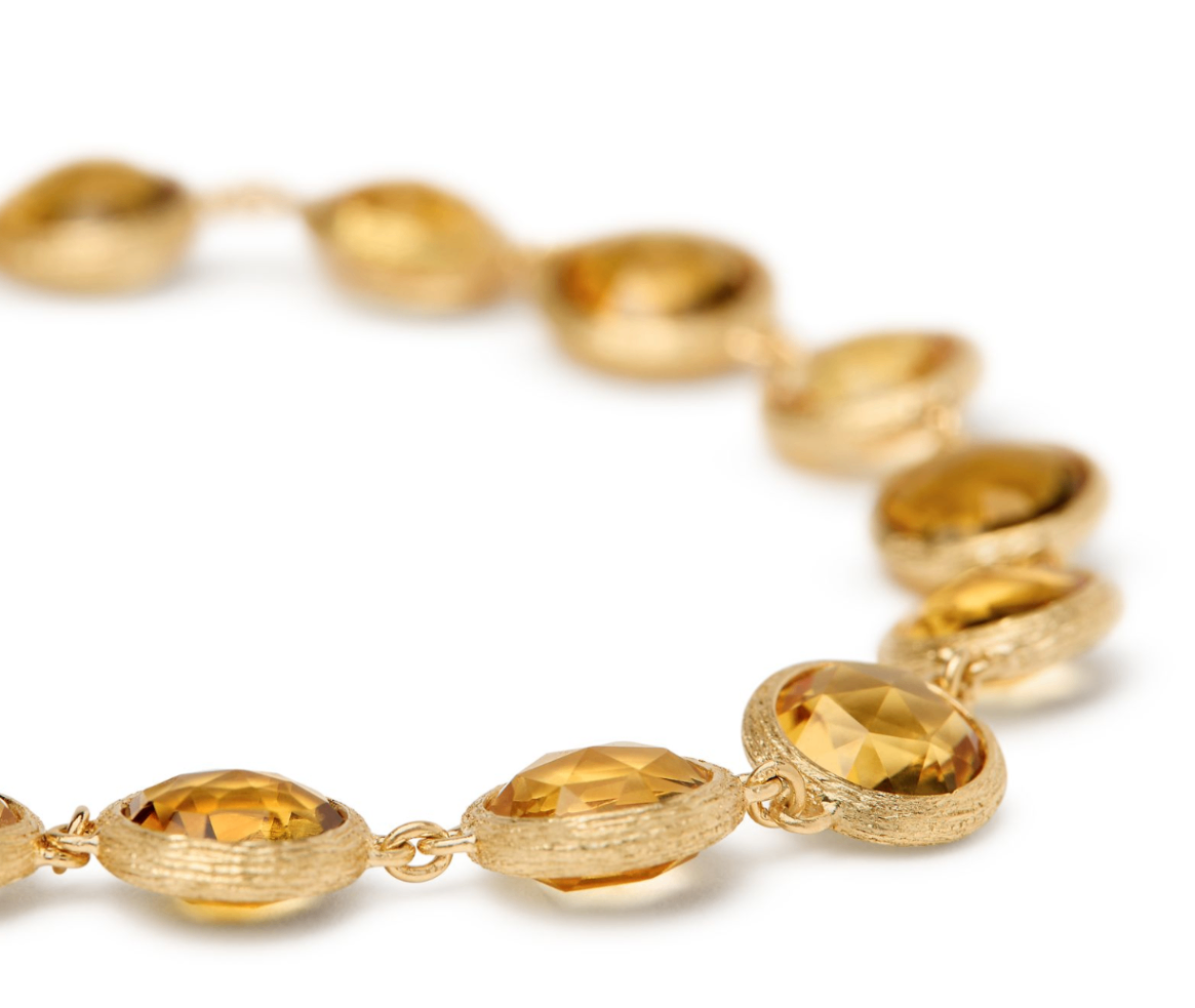 18K Yellow Gold Jaipur Bezel Set Citrine Bracelet by Marco Bicego Secondary image