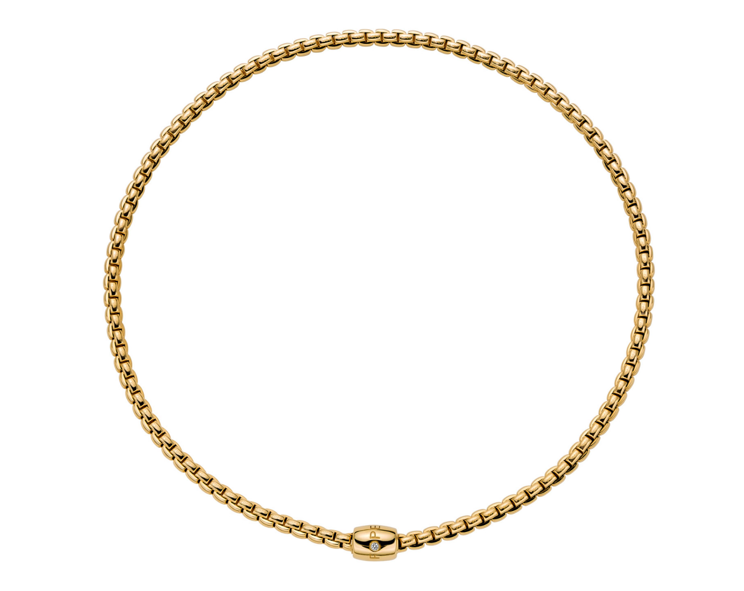 18K Yellow Gold Eka Flex'It Necklace by FOPE