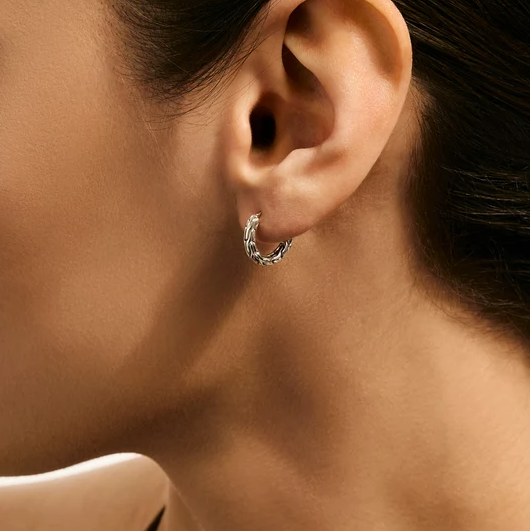 Sterling Silver Essentials Small Hoops by John Hardy