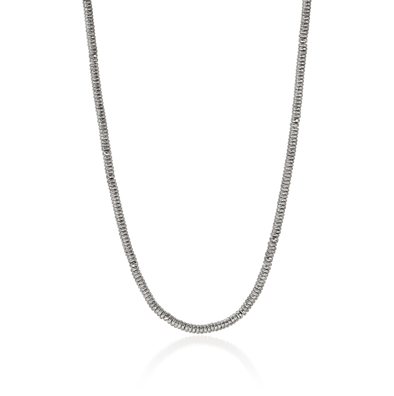 Sterling Silver Heishi 2.5mm Rondel Necklace by John Hardy Main image