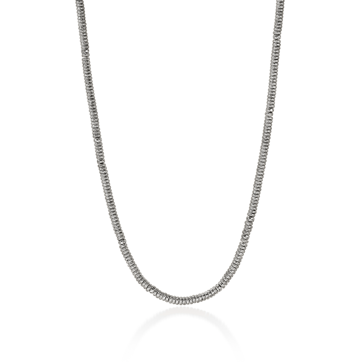 Sterling Silver Heishi 2.5mm Rondel Necklace by John Hardy