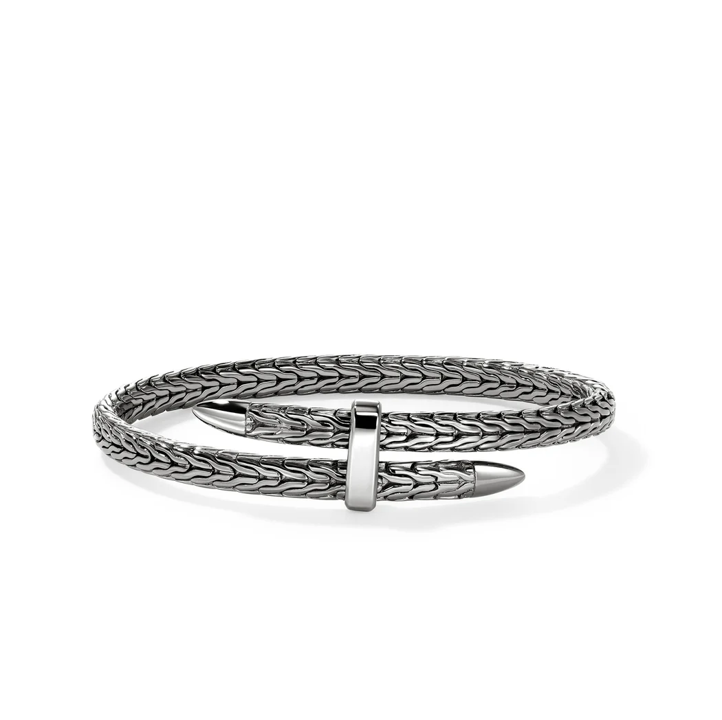 Dark Silver Spear Flex 5.5mm Bangle by John Hardy Main image
