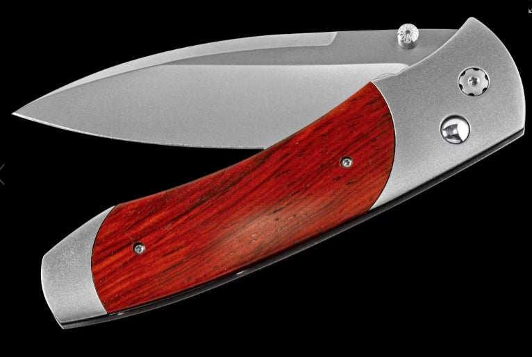 Titanium pocketknife with stainless blade and cocobolo wood by William Henry