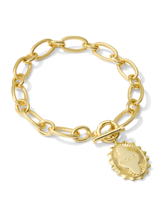 Gold Plated Mama Link Chain Bracelet by Kendra Scott
