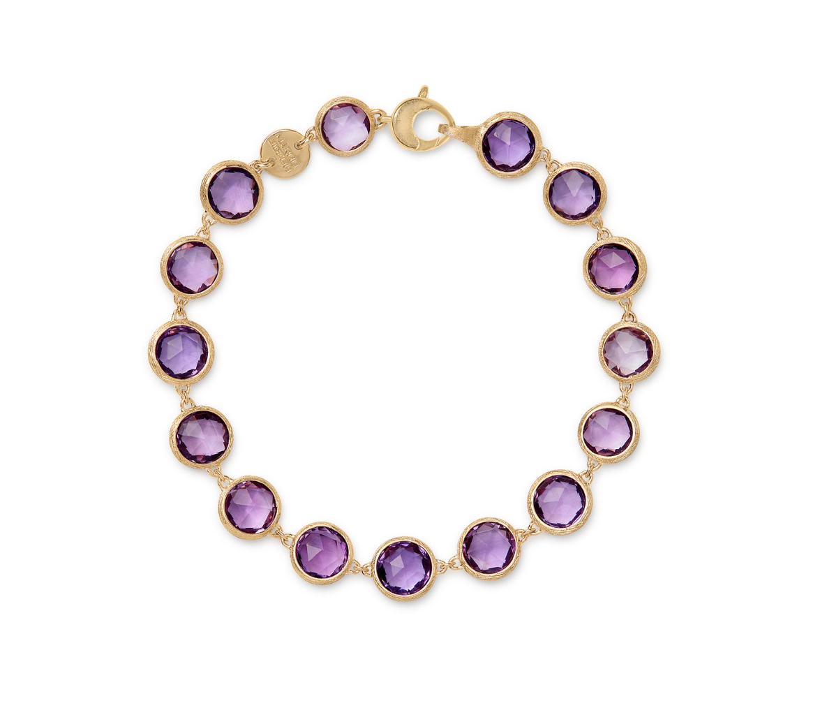 18K Yellow Gold Jaipur Bezel Set Amethyst Bracelet by Marco Bicego Main image